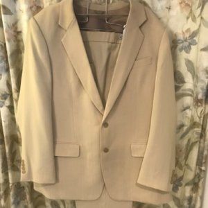 Bespoke silk suit, double vented,  never worn